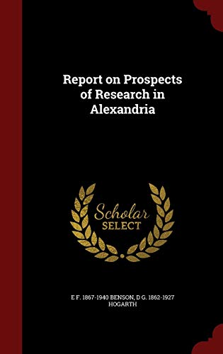 Report on Prospects of Research in Alexandria book cover