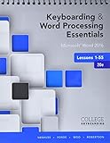 Keyboarding And Word Processing Essentials Lessons 155 Microsoft Word 2016 Spiral Bound Version College Keyboarding