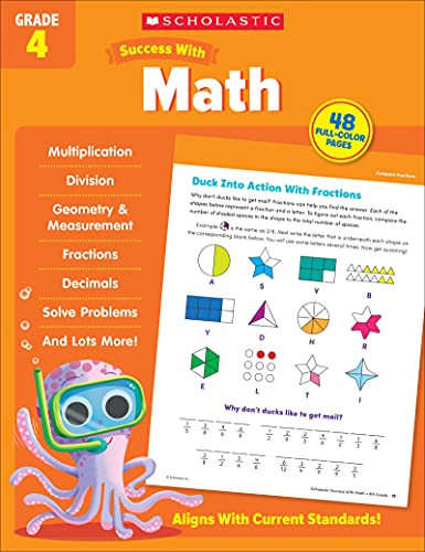 Cover of Scholastic Success with Math Grade 4