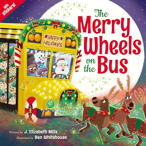 Cover of Merry Wheels on the Bus (a Holiday Wheels on the Bus Book)