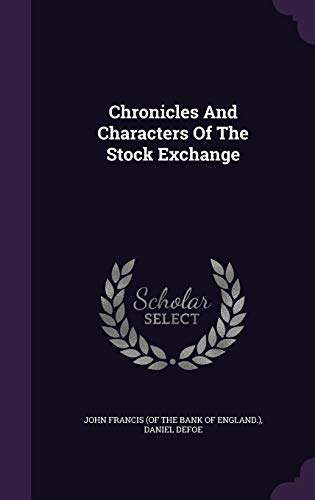 Chronicles and Characters of the Stock Exchange cover