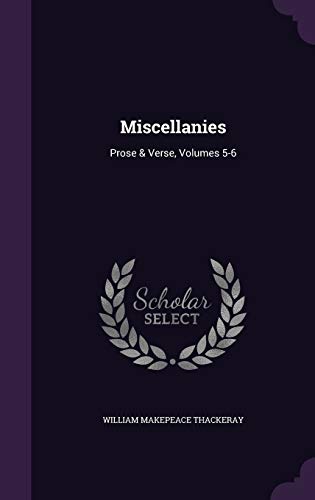 Miscellanies book cover