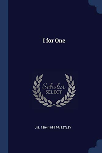 I for One book cover