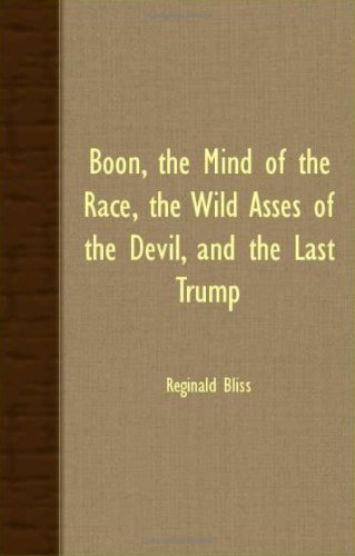 Boon, the Mind of the Race (As: Reginald Bliss) cover