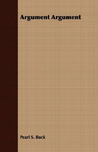Argument Argument book cover
