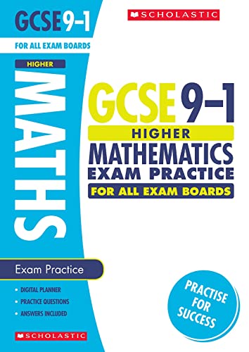 Cover of Maths Higher Exam Practice Book for All Boards
