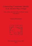 Constructing Commoner Identity In An Ancient Maya Village Class Status And Ritual At The Northeast Group Chan Belize Bar International Series