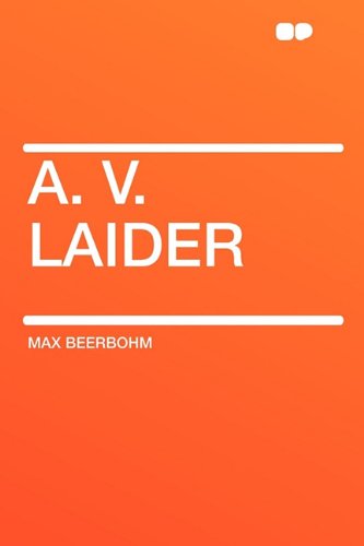 A. V. Laider book cover