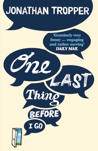 One Last Thing Before I Go book cover