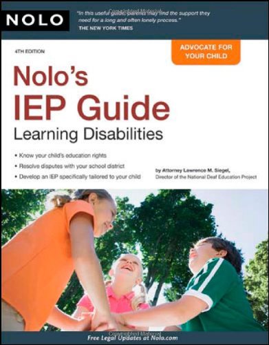 Cover of Nolo's IEP guide learning disabilities