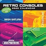 Retro Consoles 2025 Wall Calendar: Featuring Iconic Gaming Systems from SEGA