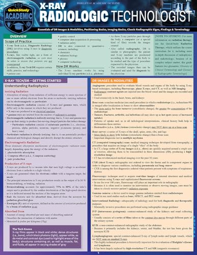 X-Ray Tech QuickStudy Laminated Reference Guide (QuickStudy Academic)