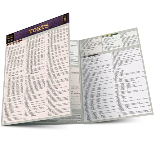 Torts QuickStudy Laminated Reference Guide (QuickStudy Law)