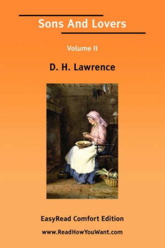 Sons and Lovers Volume II book cover