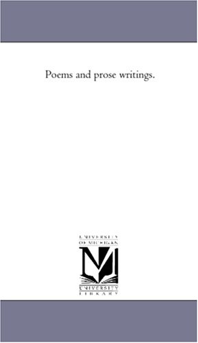 Poems and Prose Writings. cover