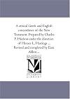 A critical Greek and English concordance of the New Testament
