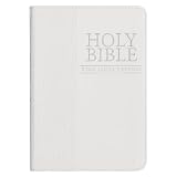 Kjv Holy Bible Compact Bible White Faux Leather Bible Wribbon Marker Red Letter Edition King James Version