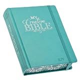 Kjv Holy Bible My Creative Bible Teal Hardcover Faux Leather Journaling Bible Wribbon Marker 400 Scripture Illustrations To Color King James Version