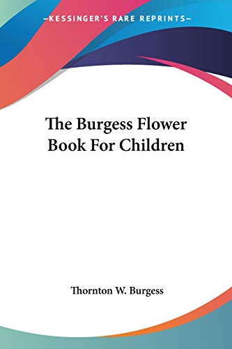 The Burgess Flower Book For Children cover