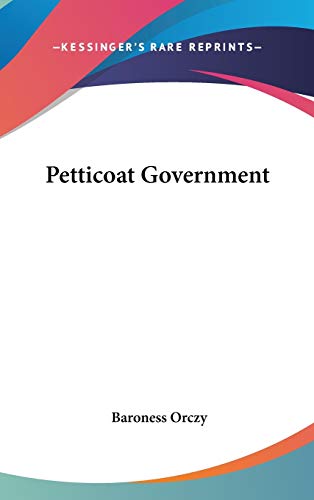 Petticoat Government cover