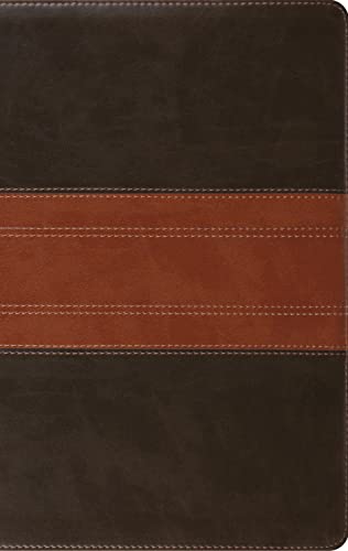 ESV Large Print Personal Size Bible, Red Letter (TruTone, Forest/Tan, Trail Design): Holy Bible, English Standard Version
