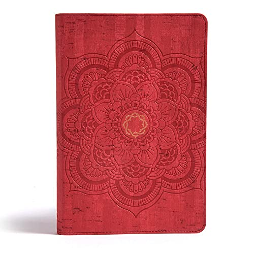 CSB Essential Teen Study Bible, Red Flower Cork LeatherTouch preview