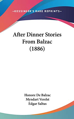 After Dinner Stories from Balzac book cover