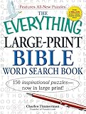 The Everything Largeprint Bible Word Search Book 150 Inspirational Puzzles Now In Large Print