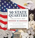 50 State Commemorative Quarters Collectors Map Including The District Of Columbia And The Us Territories