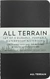 All Terrain Waterproof Notebooks (set of 3) (Dot Grid Pattern)