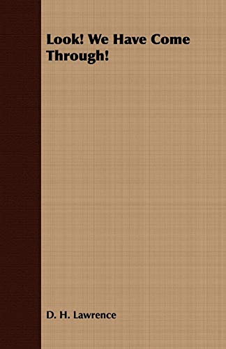 Look! We Have Come Through! book cover