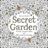 Secret Garden 2016 Wall Calendar An Inky Treasure Hunt And 2016 Coloring Calendar