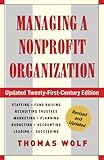 Managing A Nonprofit Organization Updated Twentyfirstcentury Edition