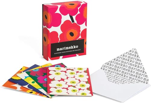 Marimekko Notes: 20 Different Unikko Notecards and Envelopes