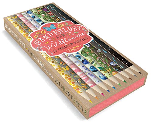 Cover of Wanderlust and Wildflowers Colored Pencils