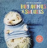 Baby Animals In Sweaters 2019 Wall Calendar