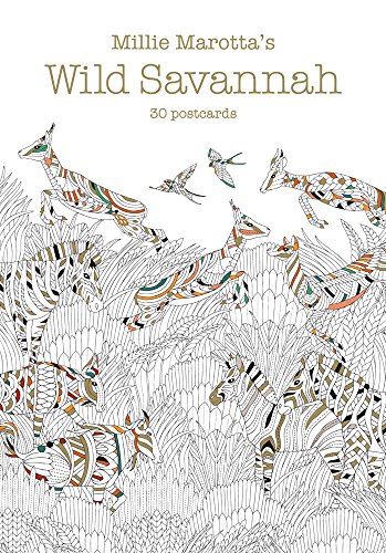 Millie Marotta's Wild Savannah : 30 Postcards book cover