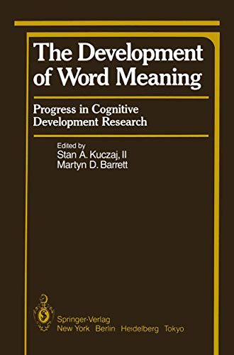 Cover of Development of Word Meaning