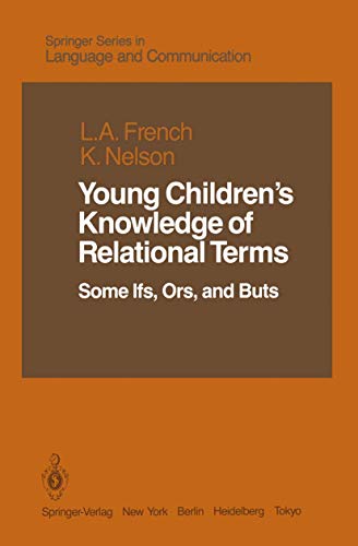 Cover of Young Children's Knowledge of Relational Terms