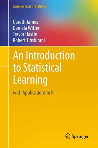 Portada de An Introduction to Statistical Learning: with Applications in R (Springer Texts in Statistics)