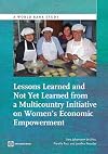 Lessons learned and not yet learned from a multicountry initiative on women's economic empowerment