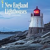 Lighthouses New England 2018 12 X 12 Inch Monthly Square Wall Calendar Usa United States Of America East Coast Scenic Nature Multilingual Edition