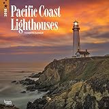 Lighthouses Pacific Coast 2018 12 X 12 Inch Monthly Square Wall Calendar Usa United States Of America West Coast Scenic Nature English French And Spanish Edition
