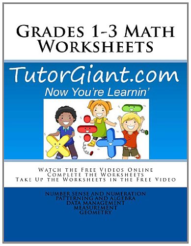 Cover of Tutorgiant. com - Grades 1-3 Math Worksheets