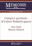 Compact Quotients Of Cahenwallach Spaces