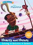 Disney Moana Hearts And Heroes Sticker Scenes Coloring Book
