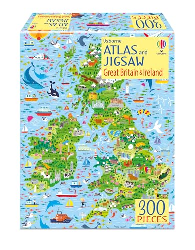 Cover of Usborne Atlas and Jigsaw Britain and Ireland