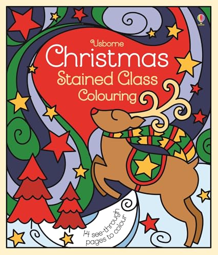 Cover of Christmas Stained Glass Colouring