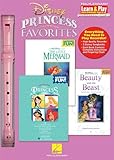 Hal Leonard 102842 Disney Princess Favorites With Little Mermaidbeauty And The Beastprincess Learn And Play Recorder Pack Box