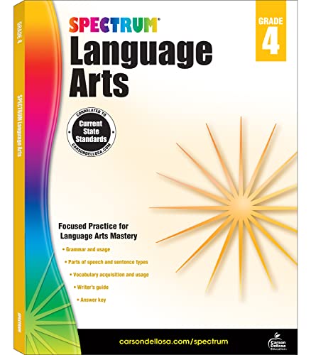 Spectrum Language Arts Grade 4 cover